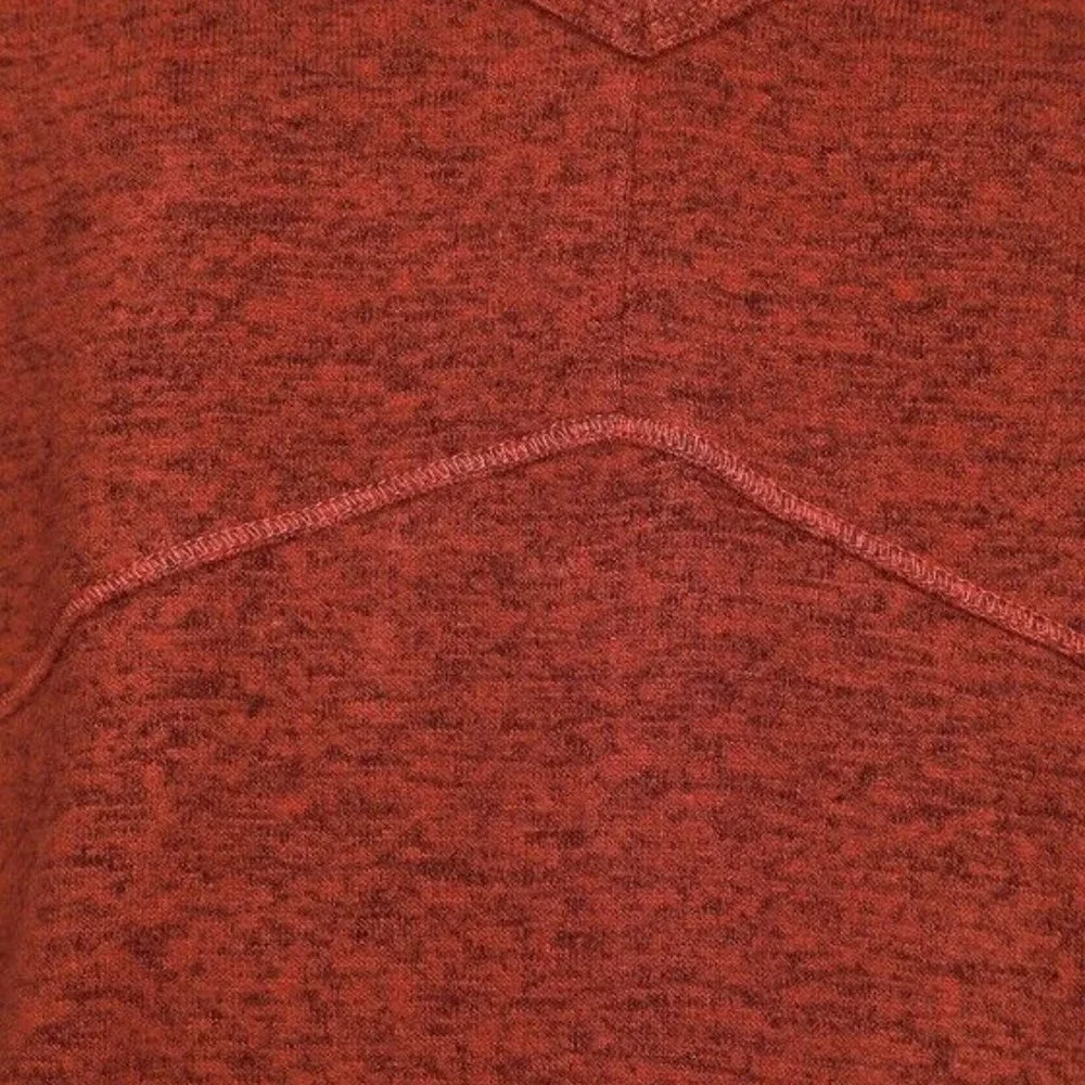 Lulu's Cozy Central Rust Orange Ribbed Sweater Top Medium - Picture 4 of 5